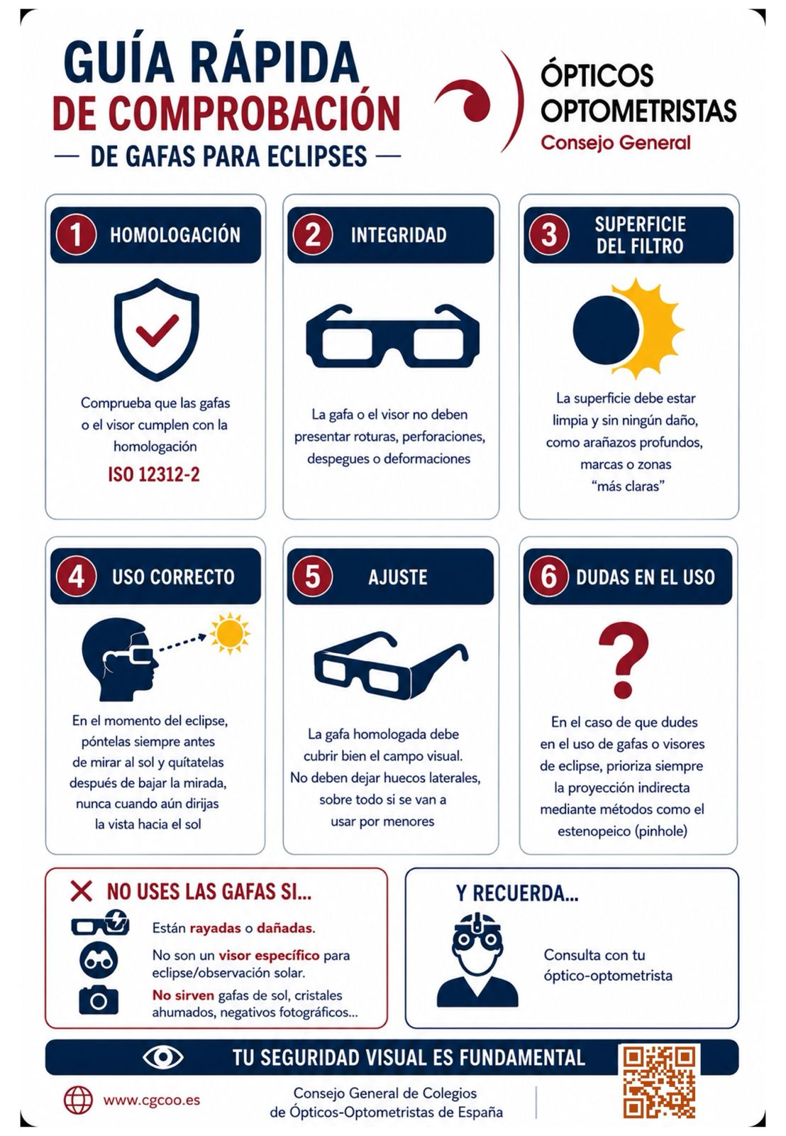 Consejos de protección visual para observar el eclipse solar