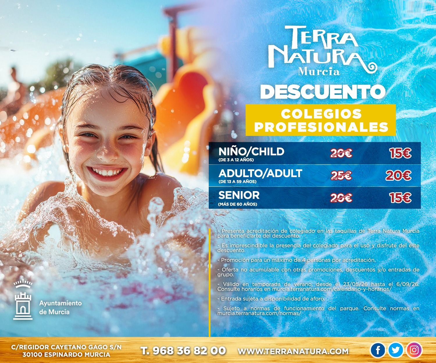 Descuento Terra Natura Murcia para colegios profesionales